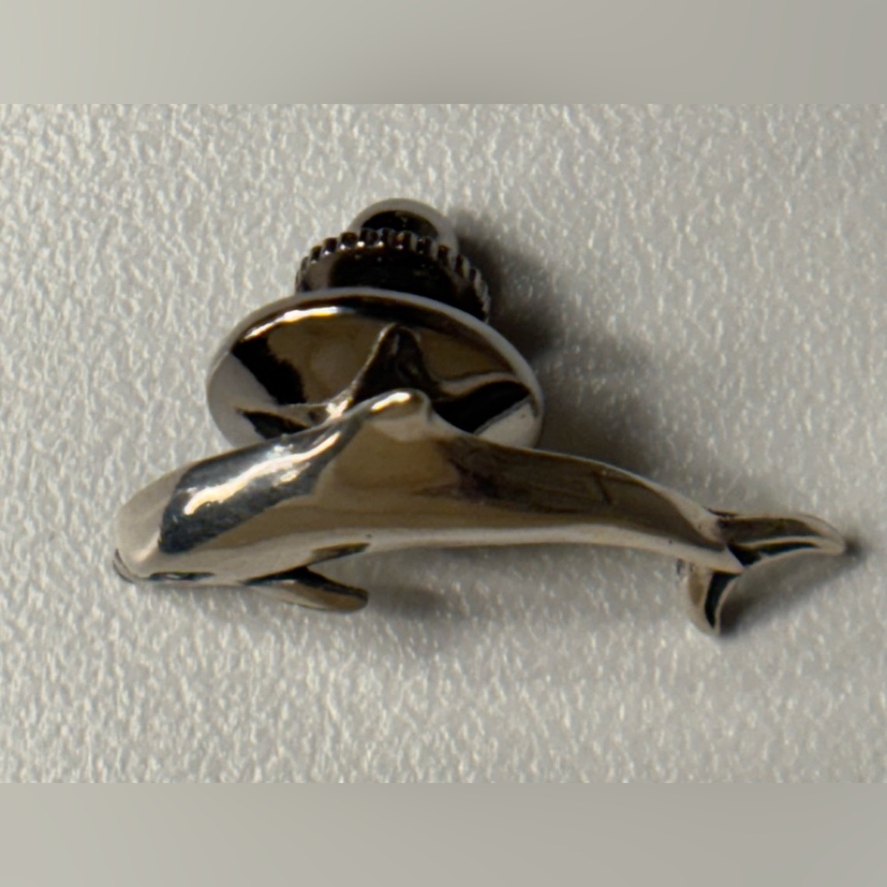 Sterling Silver Dolphin Tie Tac